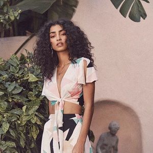 LuLu’s | Daydreaming Abstract Print Crop Top